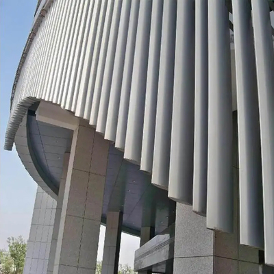 Tragfläche formte externe Jalousienfensterläden der externen Aluminiumlänge der jalousien-6000mm