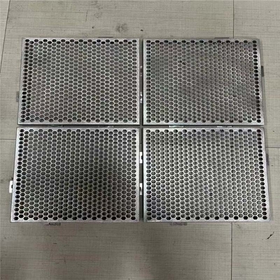 600X600mm sechseckige perforierte Metallfassaden-Aluminiumplatte für Umhüllungs-Gebäude