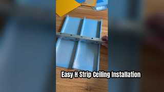 Videoskript zur H-Streifen-Deckeninstallation