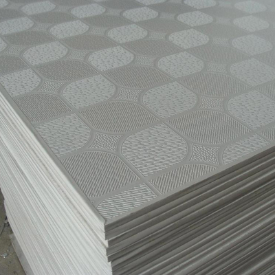 Gipskarton PVC-Gips-Decke der Fasergipsplatten-603x603 deckt 7-12mm mit Ziegeln
