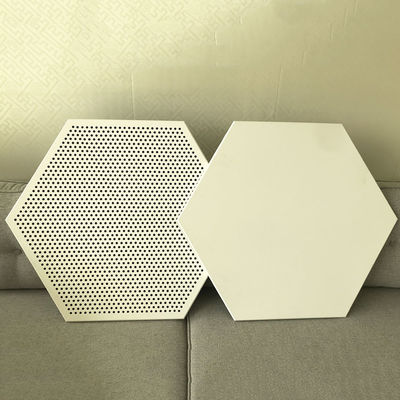 Aluminium-Metall-Decken Hexagon-Deckenplatten 404mm Clip In