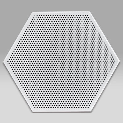 Aluminium-Metall-Decken Hexagon-Deckenplatten 404mm Clip In
