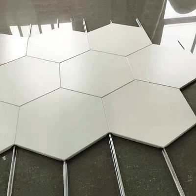 Aluminium-Metall-Decken Hexagon-Deckenplatten 404mm Clip In