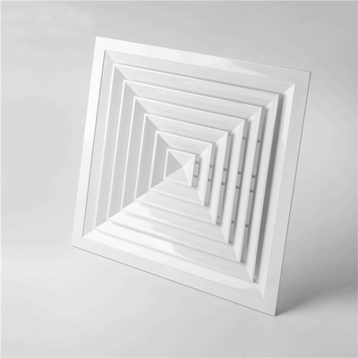 4 quadratischer Richtungsdecken-Diffusor der Weisen-Aluminiumluftverteiler-600x600mm