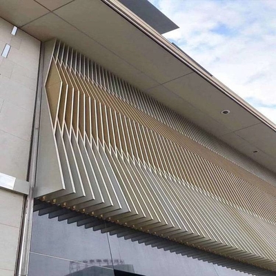 Dreieckiges Leitblech-Außen- Fassade täfelt Aluminium-4000mm 2.85mm dick