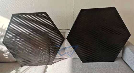 Suspendierungs-Aluminiummetalldecke sechseckig