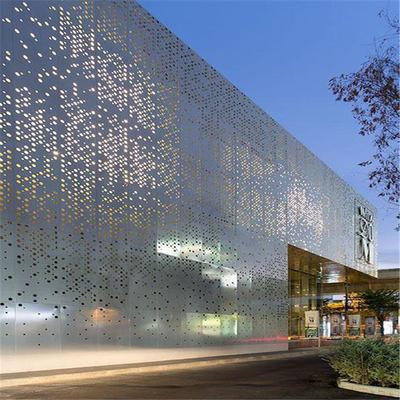 Aluminiumstärke des perforierte Wand-Fassadenelement-Äußer-4mm