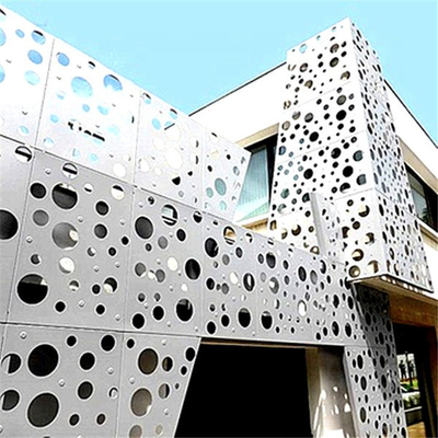 Aluminiumstärke des perforierte Wand-Fassadenelement-Äußer-4mm