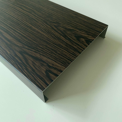 Aluminiumh Streifen-Decke 30mm Stärke-mit vor Druck-hölzernem Korn