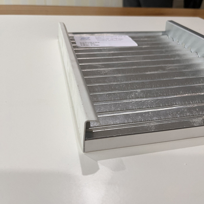 1.0mm runzelte Aluminiummetalldecke Haken auf Platte mit Standardperforierung
