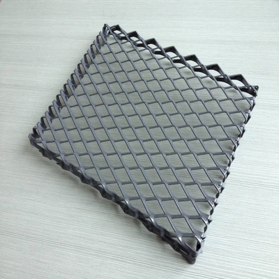 Quadratischer Rand-Aluminiummaschen-Deckenverkleidungs-Dekorations-Streckmetall-Maschendraht-Platte