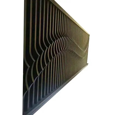 Extrudiertes Aluminium-Schallwand-Metallgebäude-Fassaden-Wand-Vorhang kundengebundenes Muster