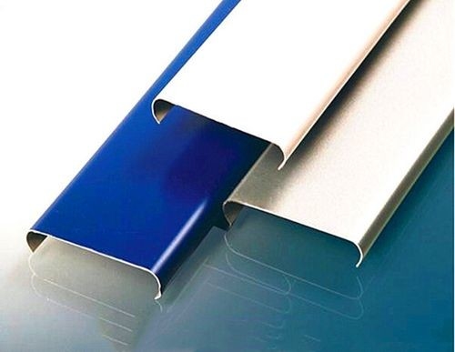 Lineare U-Streifen-Decken-Aluminiumstreifen 85 mm Breite, silberfarbene Streifenplatte