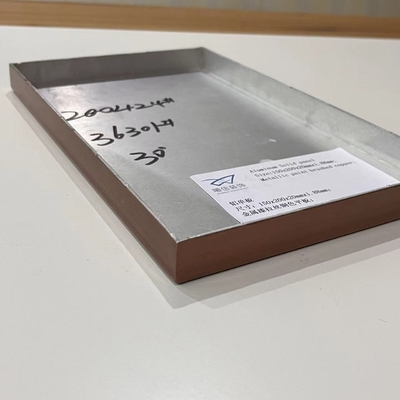 Metallic-Lack gebürstetes Kupfer-Aluminium-Vollplatte 150 x 200 x 20 mm