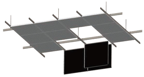 Metro-Stations-Aluminiumhaken auf der Höhe der Decken-25mm einfach auseinanderzubauen