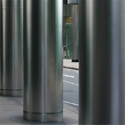 Stärke schwarzes des Farbhaarstrichendaluminiumspalten-Fassadenelement-2.85mm