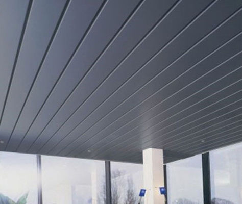 Der G-Streifen-0.5mm Breite Aluminium-Metalldeckenverkleidungs-100mm pulverisieren überzogenes