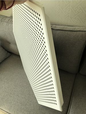 Perforated Plain Hexagonal Sound Absorption Ceiling Panels Pre Painted