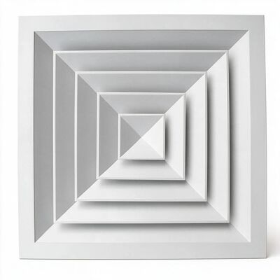 Quadrat-backen der Aluminium-Decken-Luftverteiler 1100, der feuerfest ist, Oberflächen beendet