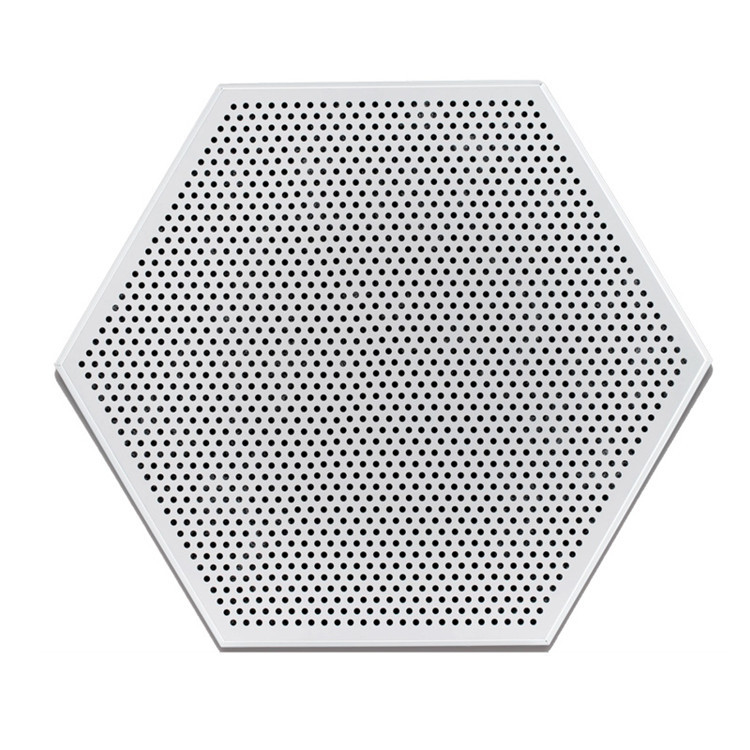 Perforierte Aluminiummetalldecken-akustisches sechseckiges Clip in den Decken-Fliesen