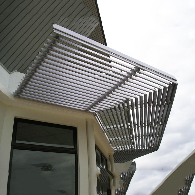 85mm Aluminium-Sonnenlamellen, atmungsaktive Außenjalousien