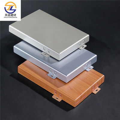 Pvdf Beschichtung Aluminium Schrank Außen Metall Wandverkleidung 2,0 mm 2,5 mm 3,0 mm